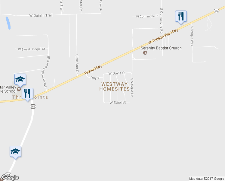 map of restaurants, bars, coffee shops, grocery stores, and more near 9415 South Vicki Drive in Tucson