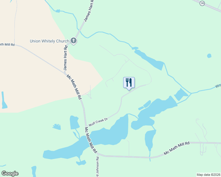 map of restaurants, bars, coffee shops, grocery stores, and more near 174 Labrador Tr in Americus