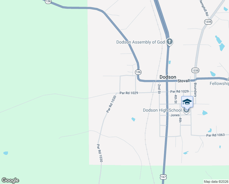 map of restaurants, bars, coffee shops, grocery stores, and more near 707 Gansville Street in Dodson