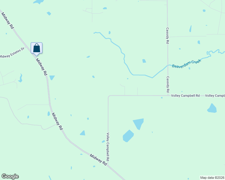 map of restaurants, bars, coffee shops, grocery stores, and more near 1650 Volley Campbell Road in Terry