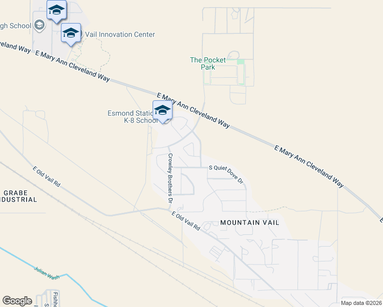 map of restaurants, bars, coffee shops, grocery stores, and more near 11255 East Rabbit Run Way in Tucson
