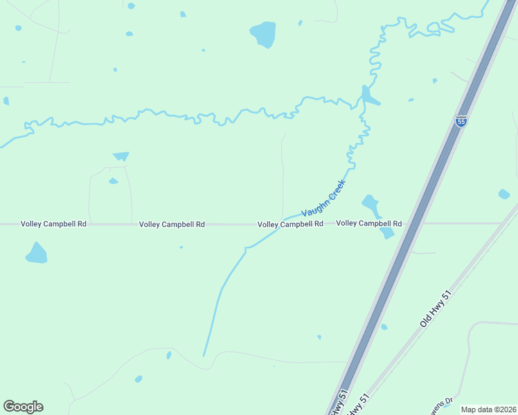 map of restaurants, bars, coffee shops, grocery stores, and more near 3340 Volley Campbell Road in Terry