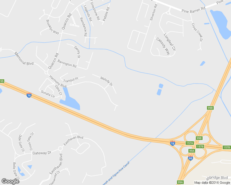map of restaurants, bars, coffee shops, grocery stores, and more near 73 Melody Drive in Pooler