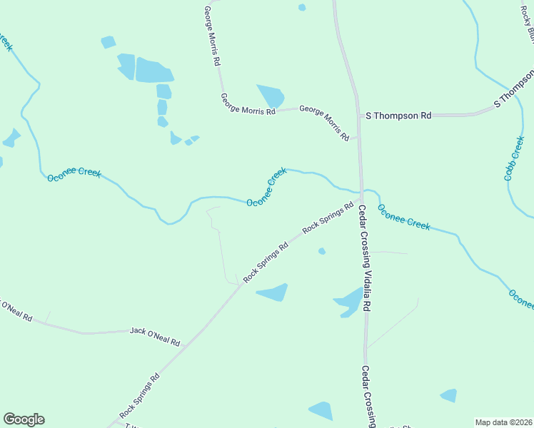 map of restaurants, bars, coffee shops, grocery stores, and more near 172 Rock Springs Road in Uvalda