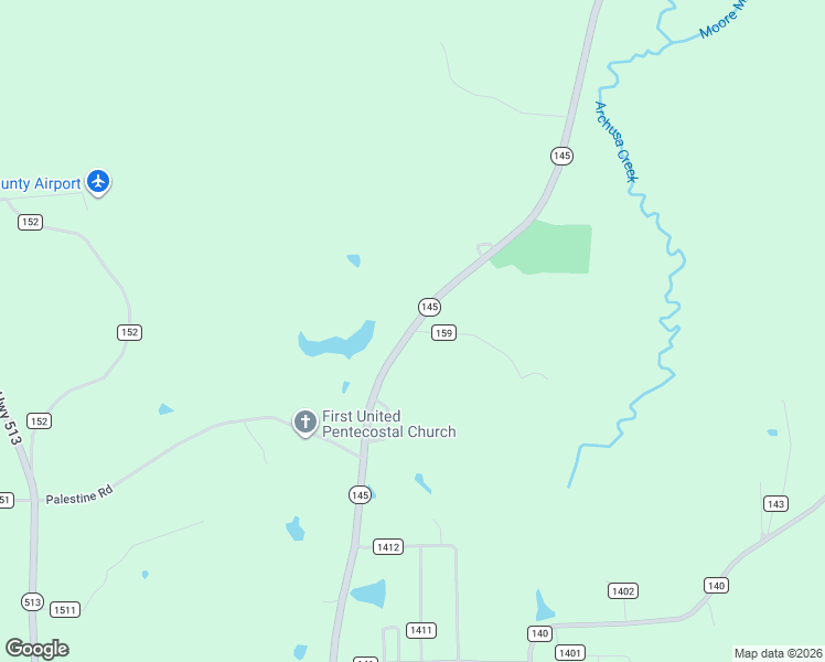 map of restaurants, bars, coffee shops, grocery stores, and more near 138 County Road 159 in Quitman