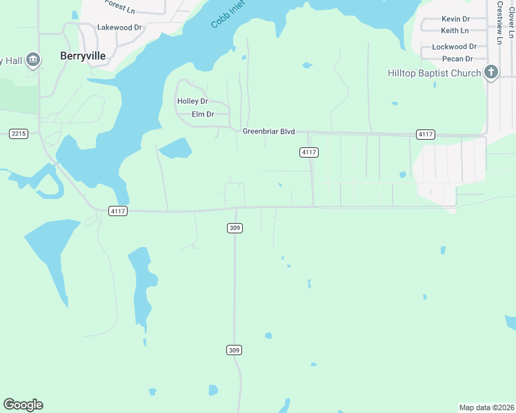 map of restaurants, bars, coffee shops, grocery stores, and more near 24283 County Road 4117 in Frankston