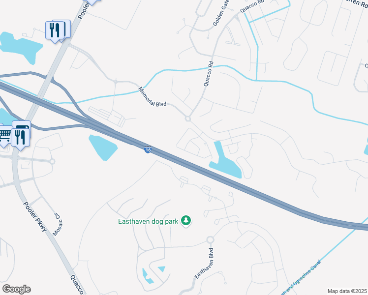 map of restaurants, bars, coffee shops, grocery stores, and more near 203 Sonata Circle in Pooler