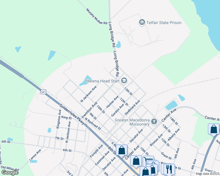 map of restaurants, bars, coffee shops, grocery stores, and more near 1200 Irwinton Avenue in Helena
