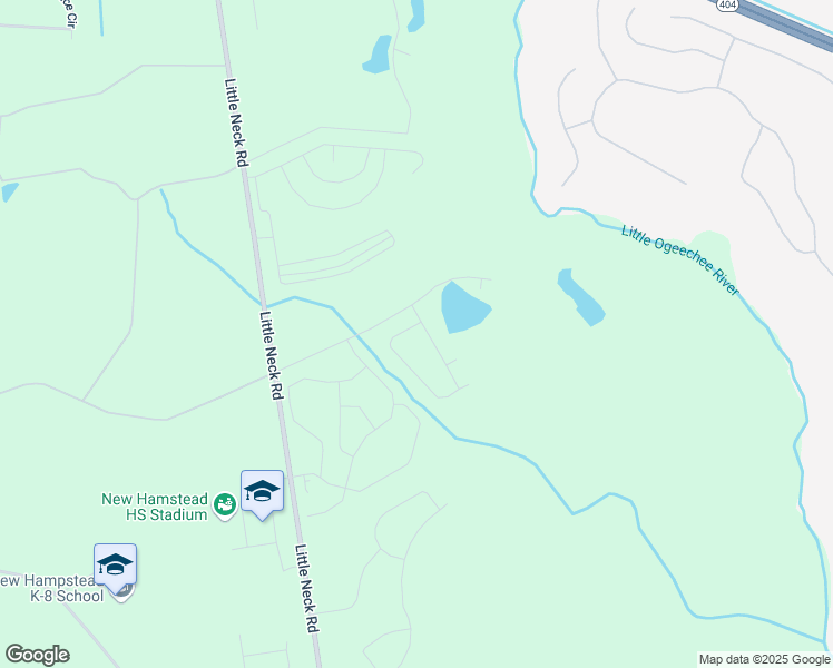 map of restaurants, bars, coffee shops, grocery stores, and more near Old Little Neck Road in Bloomingdale