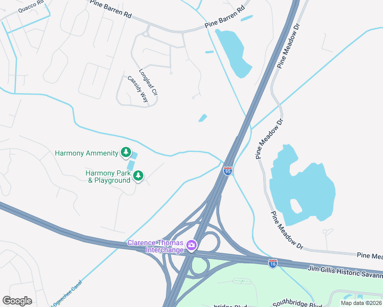 map of restaurants, bars, coffee shops, grocery stores, and more near 6 Cross Creek Court in Pooler