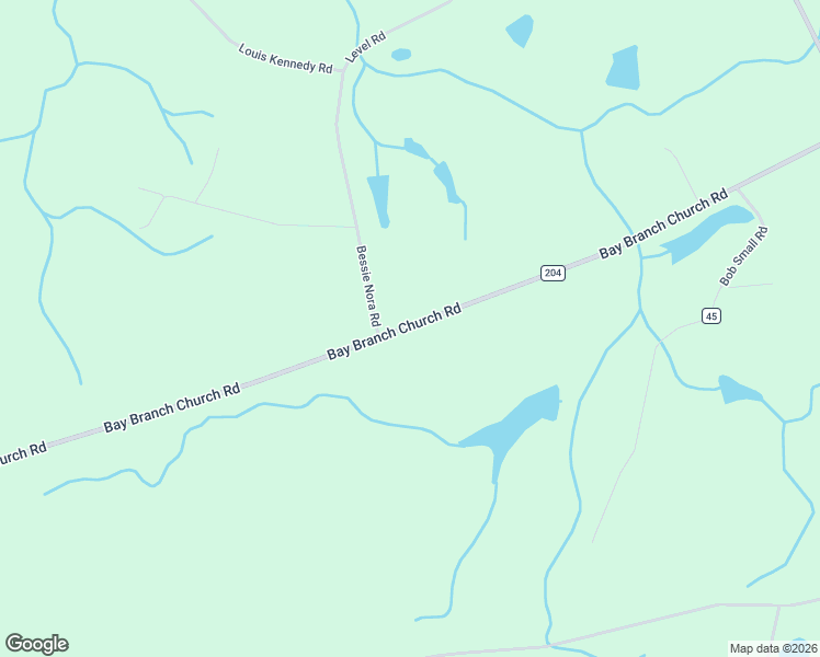 map of restaurants, bars, coffee shops, grocery stores, and more near 2821 Bay Branch Church Road in Claxton