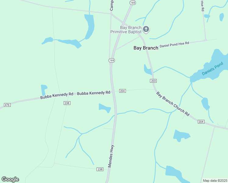 map of restaurants, bars, coffee shops, grocery stores, and more near Bay Branch Road in Claxton