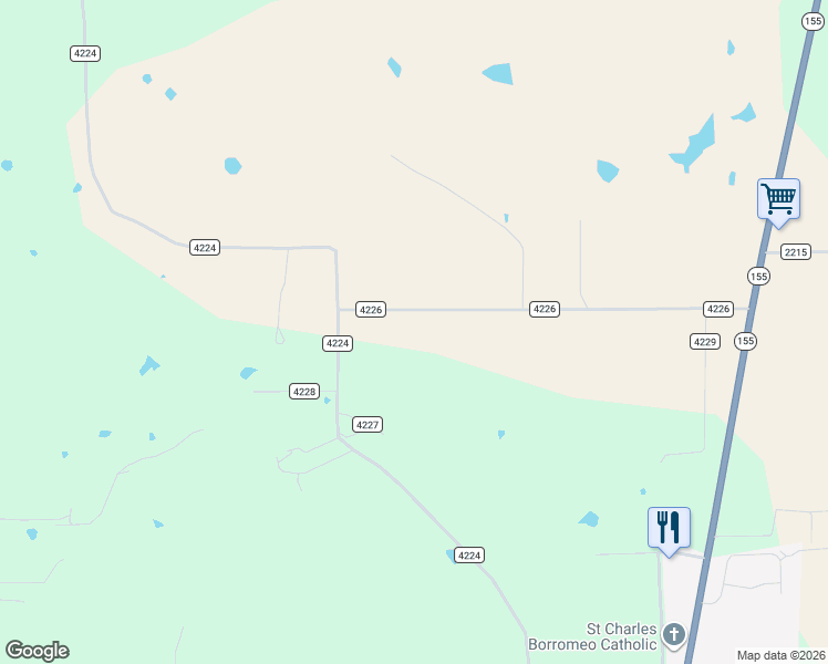 map of restaurants, bars, coffee shops, grocery stores, and more near 20850 County Road 4226 in Frankston