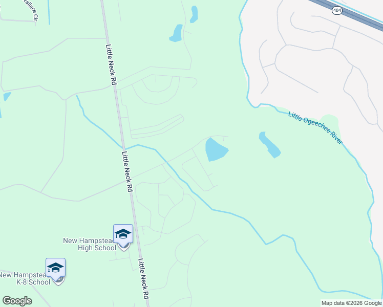 map of restaurants, bars, coffee shops, grocery stores, and more near Old Little Neck Road in Bloomingdale