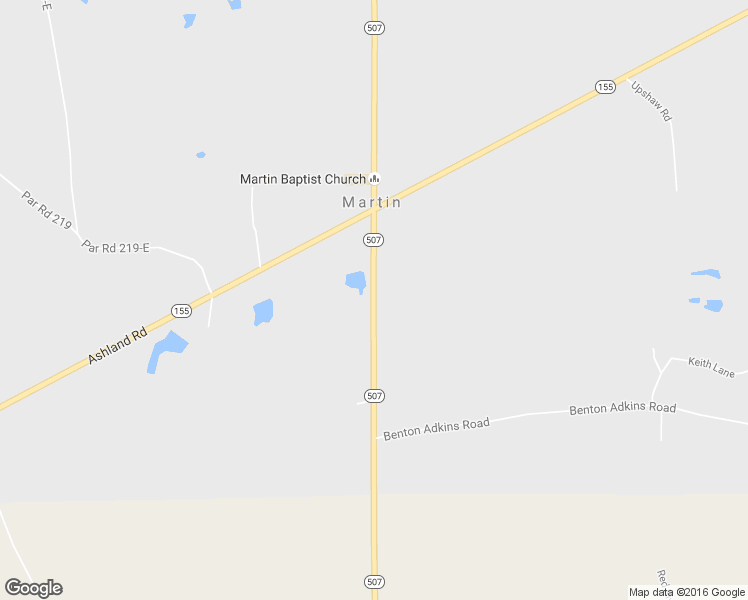 map of restaurants, bars, coffee shops, grocery stores, and more near Highway 507 in Coushatta