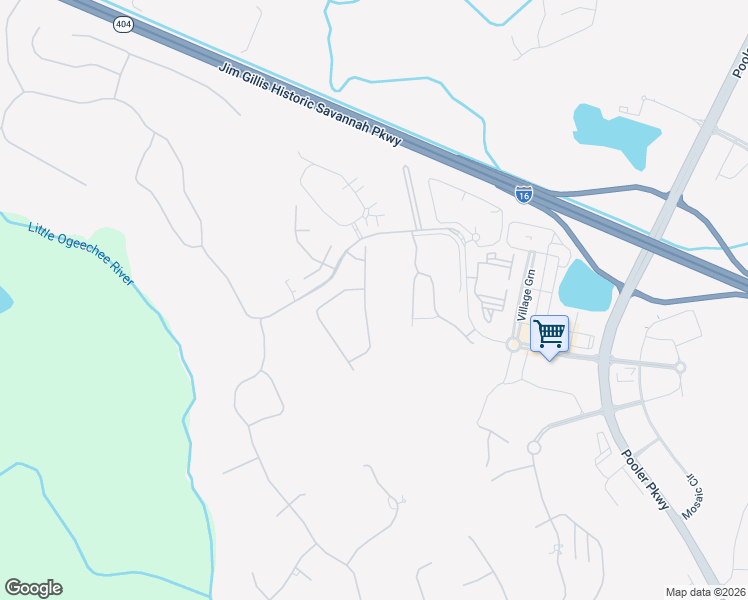 map of restaurants, bars, coffee shops, grocery stores, and more near 116 Sutton Lane in Pooler