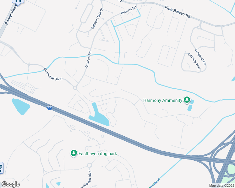 map of restaurants, bars, coffee shops, grocery stores, and more near 1 Tranquil Pl in Pooler