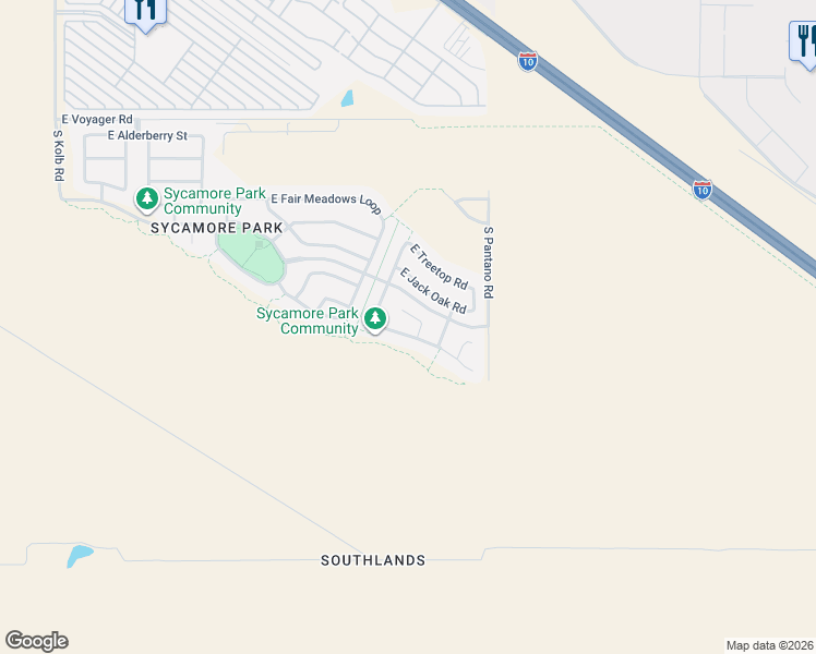 map of restaurants, bars, coffee shops, grocery stores, and more near 9252 South Ravens Roost Court in Tucson