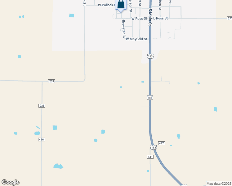 map of restaurants, bars, coffee shops, grocery stores, and more near in Rising Star