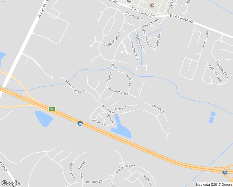 map of restaurants, bars, coffee shops, grocery stores, and more near 109 Barrington Road in Pooler