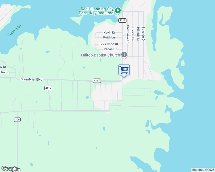 map of restaurants, bars, coffee shops, grocery stores, and more near 11544 Loop Drive in Frankston