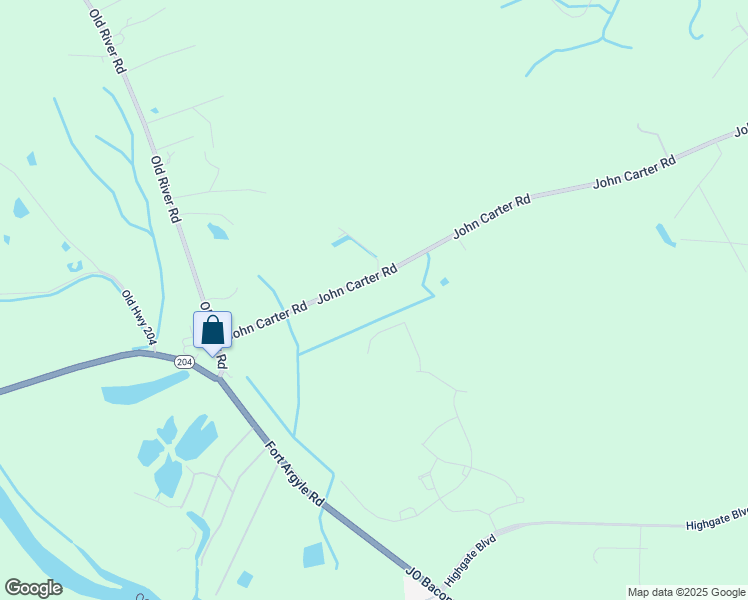 map of restaurants, bars, coffee shops, grocery stores, and more near 959 John Carter Road in Bloomingdale