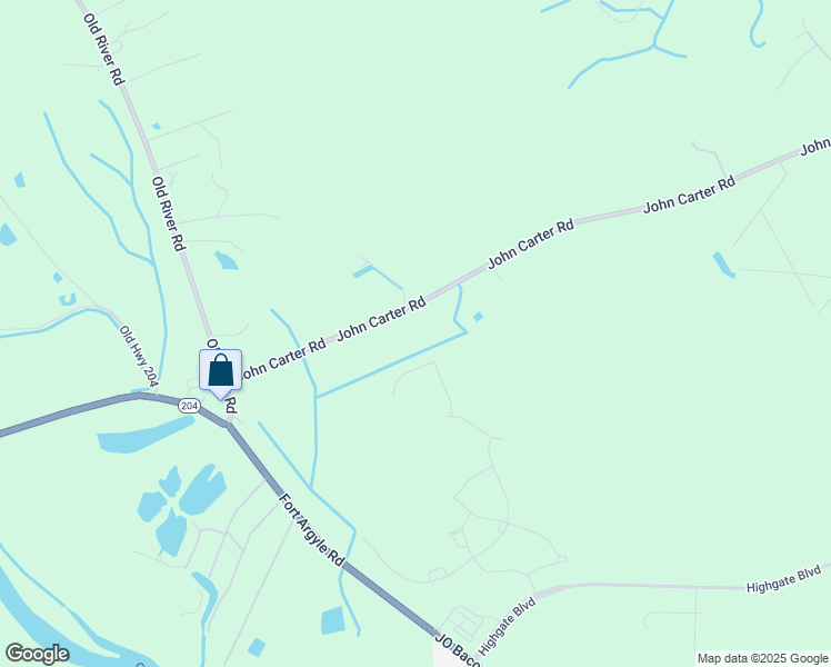 map of restaurants, bars, coffee shops, grocery stores, and more near 951 John Carter Road in Bloomingdale