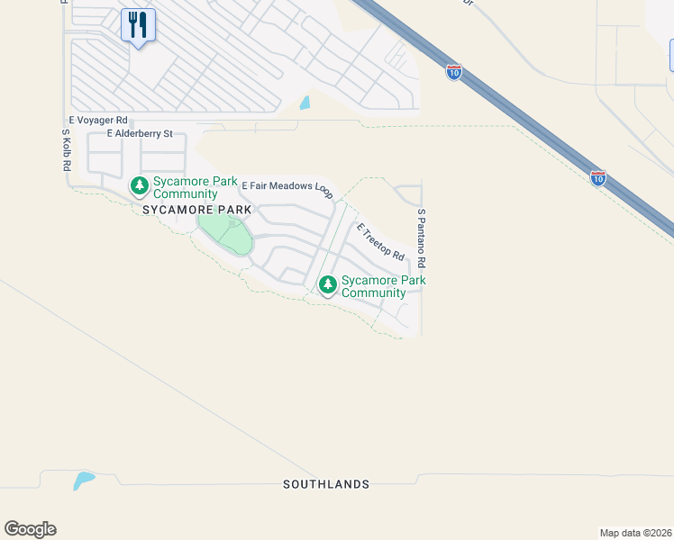 map of restaurants, bars, coffee shops, grocery stores, and more near 9231 South Sweet Spring Road in Tucson