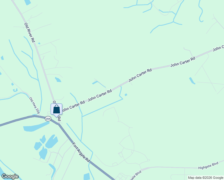 map of restaurants, bars, coffee shops, grocery stores, and more near 2898 John Carter Road in Bloomingdale