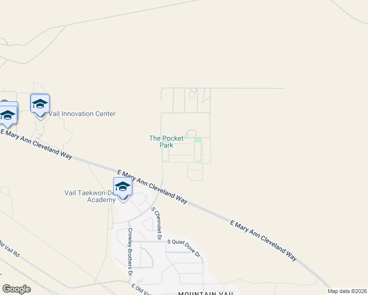 map of restaurants, bars, coffee shops, grocery stores, and more near 11394 East Squash Blossom Loop in Tucson