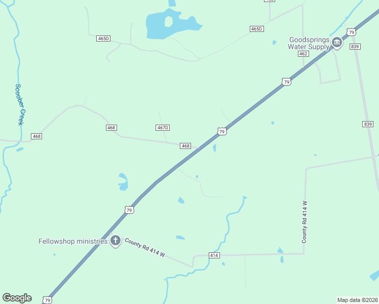 map of restaurants, bars, coffee shops, grocery stores, and more near 7721 County Road 468 in Henderson