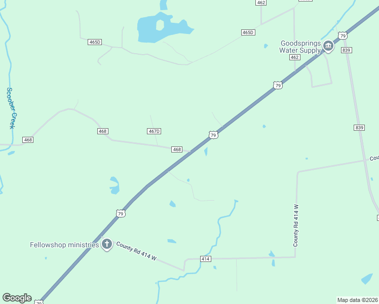 map of restaurants, bars, coffee shops, grocery stores, and more near 7721 County Road 468 in Henderson