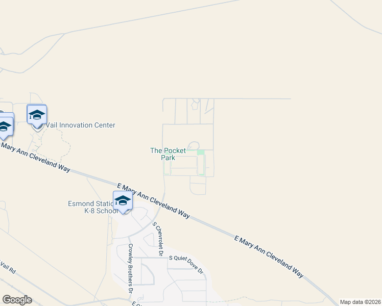 map of restaurants, bars, coffee shops, grocery stores, and more near 9081 South Atterbury Wash Way in Tucson