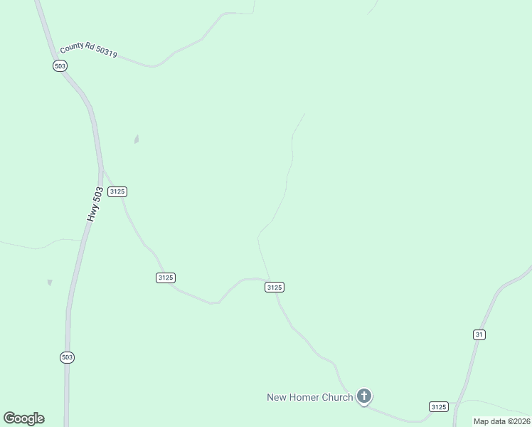 map of restaurants, bars, coffee shops, grocery stores, and more near 53 County Road 31251 in Rose Hill