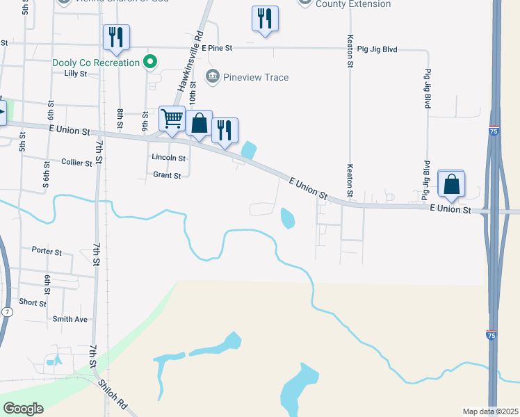 map of restaurants, bars, coffee shops, grocery stores, and more near 48 Saint Charles Place in Vienna