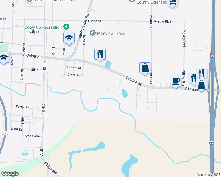 map of restaurants, bars, coffee shops, grocery stores, and more near 48 Saint Charles Place in Vienna