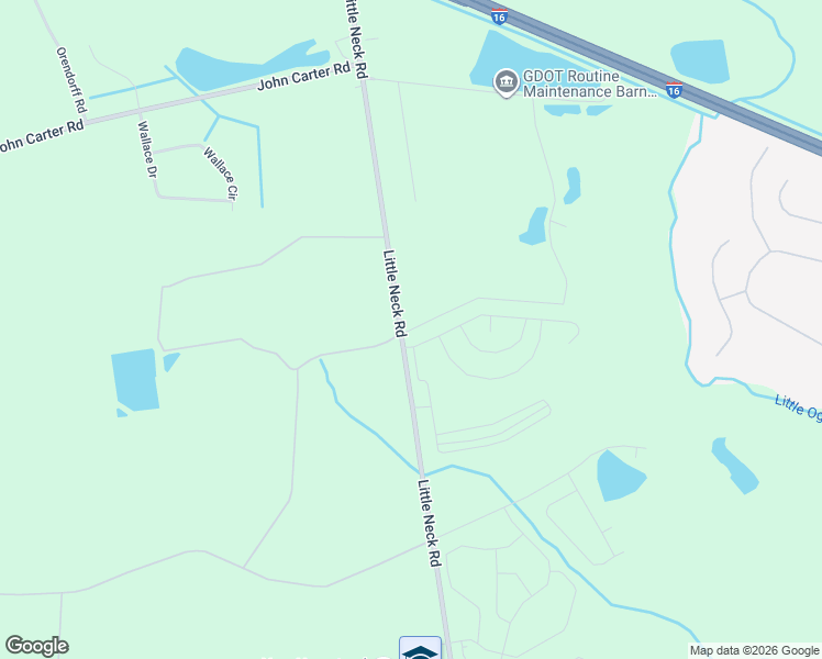 map of restaurants, bars, coffee shops, grocery stores, and more near Red Hill Road in Bloomingdale