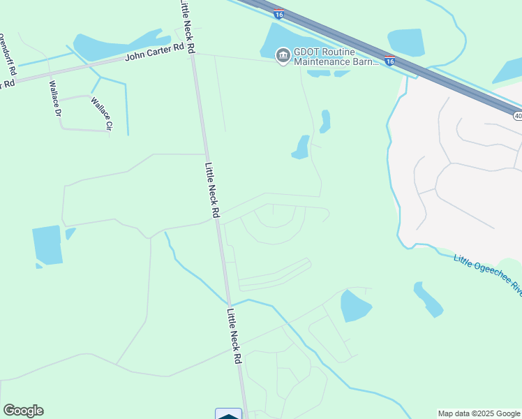 map of restaurants, bars, coffee shops, grocery stores, and more near 2750 Little Neck Road in Savannah