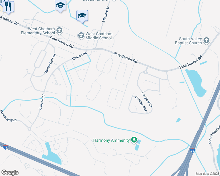 map of restaurants, bars, coffee shops, grocery stores, and more near 192 Silverton Road in Pooler