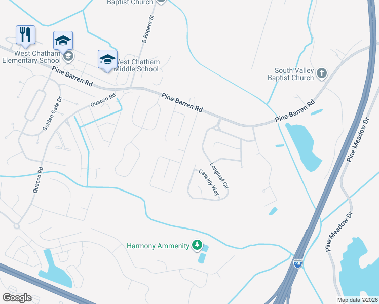 map of restaurants, bars, coffee shops, grocery stores, and more near 128 Silverton Road in Pooler