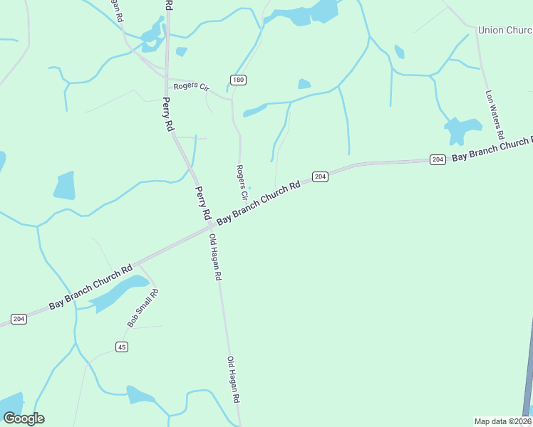 map of restaurants, bars, coffee shops, grocery stores, and more near 4100 Bay Branch Church Road in Claxton