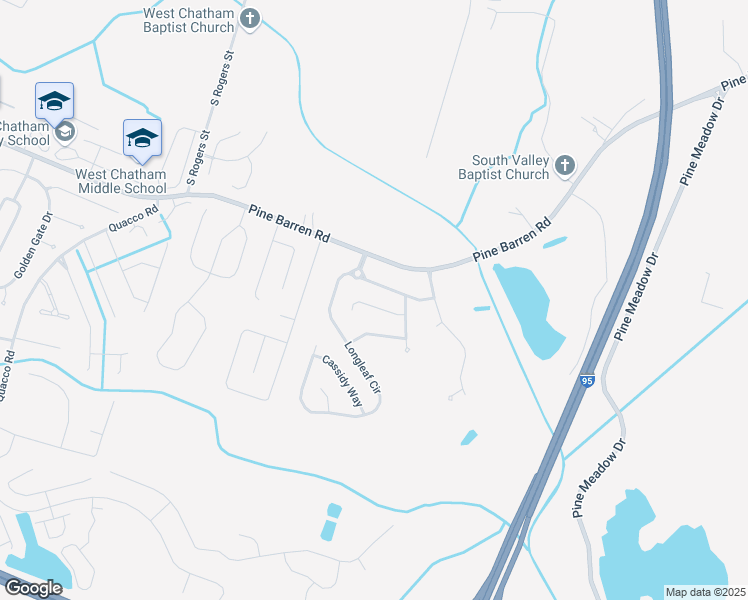map of restaurants, bars, coffee shops, grocery stores, and more near 10 Chamois Court in Pooler