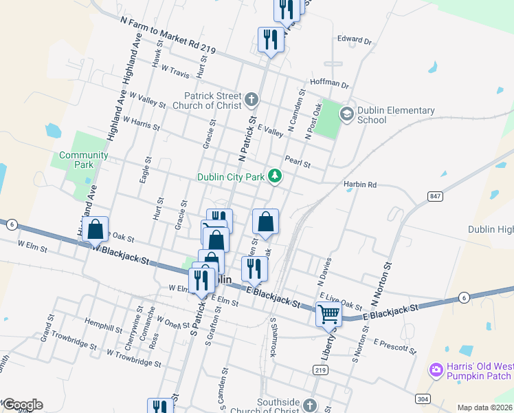 map of restaurants, bars, coffee shops, grocery stores, and more near 360 North Grafton Street in Dublin