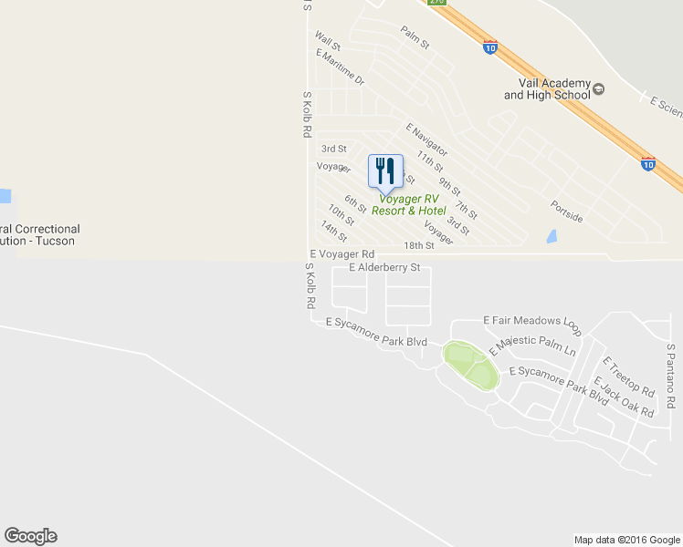 map of restaurants, bars, coffee shops, grocery stores, and more near 7172 East Alderberry Street in Tucson