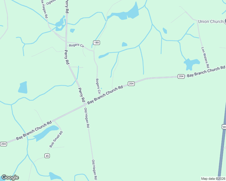 map of restaurants, bars, coffee shops, grocery stores, and more near 4100 Bay Branch Church Road in Claxton