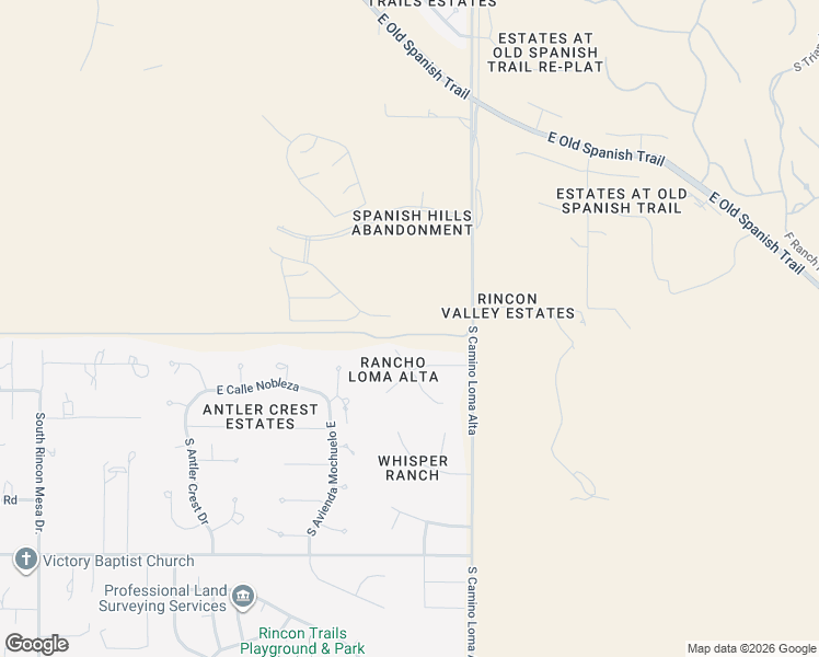 map of restaurants, bars, coffee shops, grocery stores, and more near 14223 East Placita Rancho Loma Alta in Vail