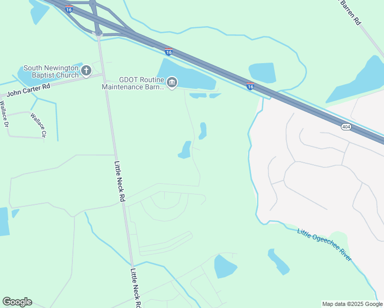 map of restaurants, bars, coffee shops, grocery stores, and more near Old Little Neck Road in Bloomingdale