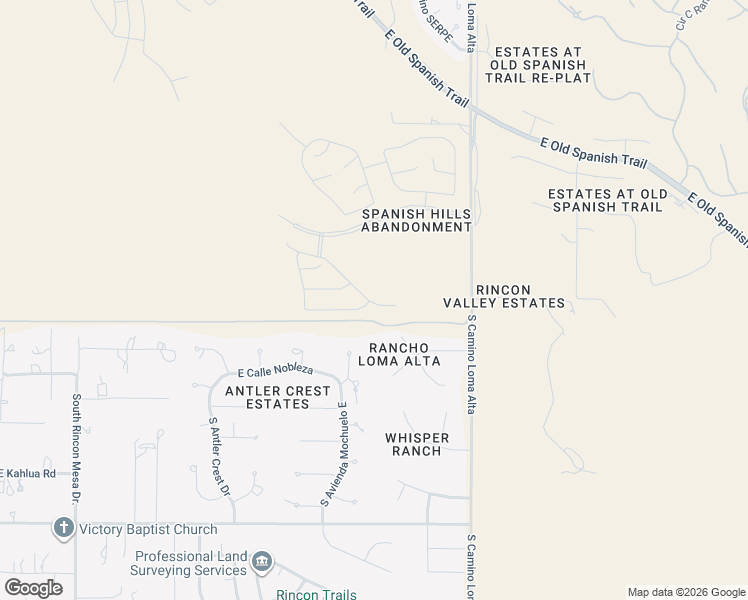 map of restaurants, bars, coffee shops, grocery stores, and more near 8704 South Camino Loma Alta in Tucson