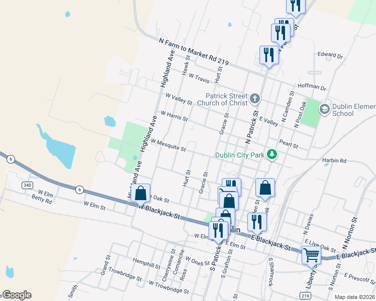 map of restaurants, bars, coffee shops, grocery stores, and more near in Dublin