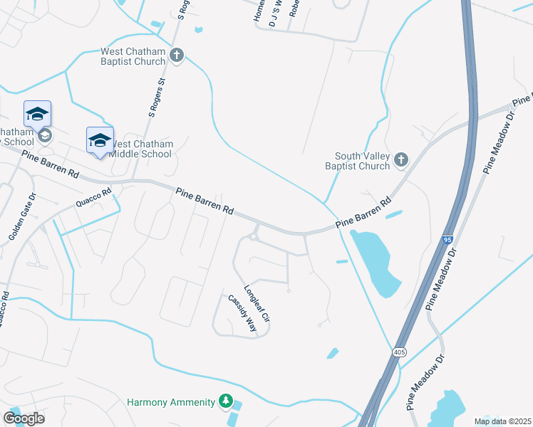 map of restaurants, bars, coffee shops, grocery stores, and more near 694 Pine Barren Road in Pooler
